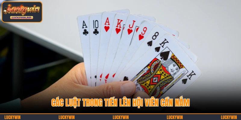 Các luật trong tiến lên hội viên cần nắm